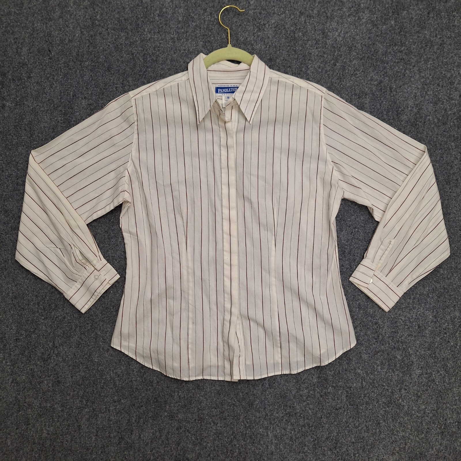 Pendleton Western Button Up Petite 10 Womens Stri… - image 2