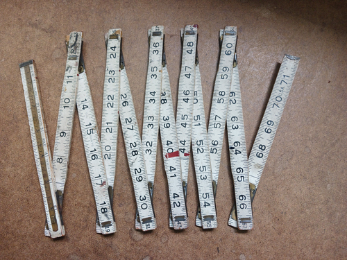 4 reglas de madera plegables vintage. 2-Durall 6FT, 1-Lufkin 8FT, 1-Ace 6Ft. - Imagen 14 de 15