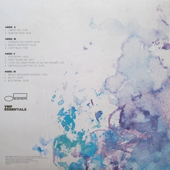 THELONIOUS MONK - Paris 1969 (180g DOUBLE BLUE VINYL LP, 2023) **NEW** - Image 2 of 2