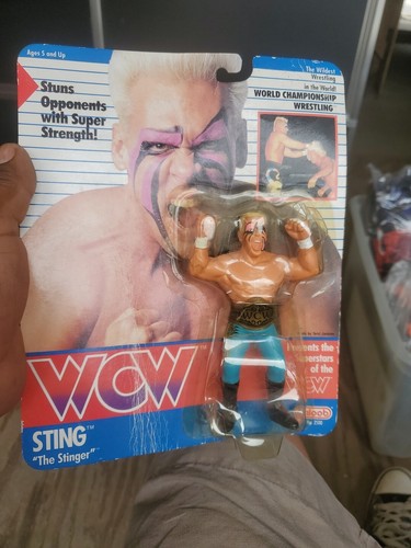 Vintage 1990 WCW Galoob Sting 