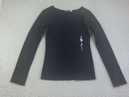 Lemaire, CHRISTOPHE LEMAIRE Black Wool Sweater Size 3 Made In France EXCEPTIONAL RARE