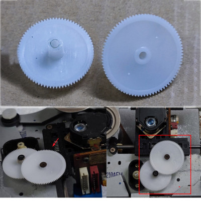 For TEAC CD-Z500 CDX-640 CD-A317EX CD Player Laser Head Tracking Gear KSS-210A