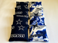 DALLAS COWBOYS CORNHOLE BEAN BAGS SET OF 8 CORN HOLE BAG TOSS TIE-DYE