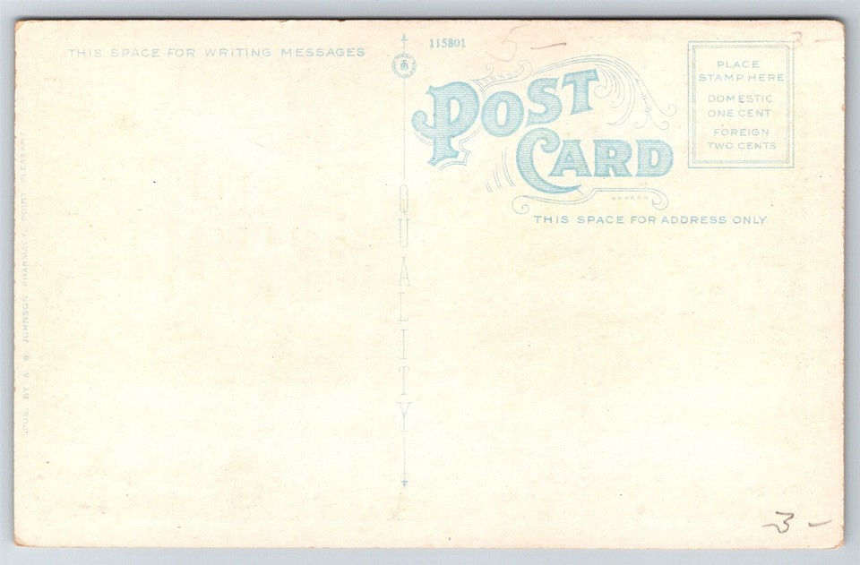 Pine Bluff Inn Ocean View Dock Boat Point Pleasant NJ C1910s WB