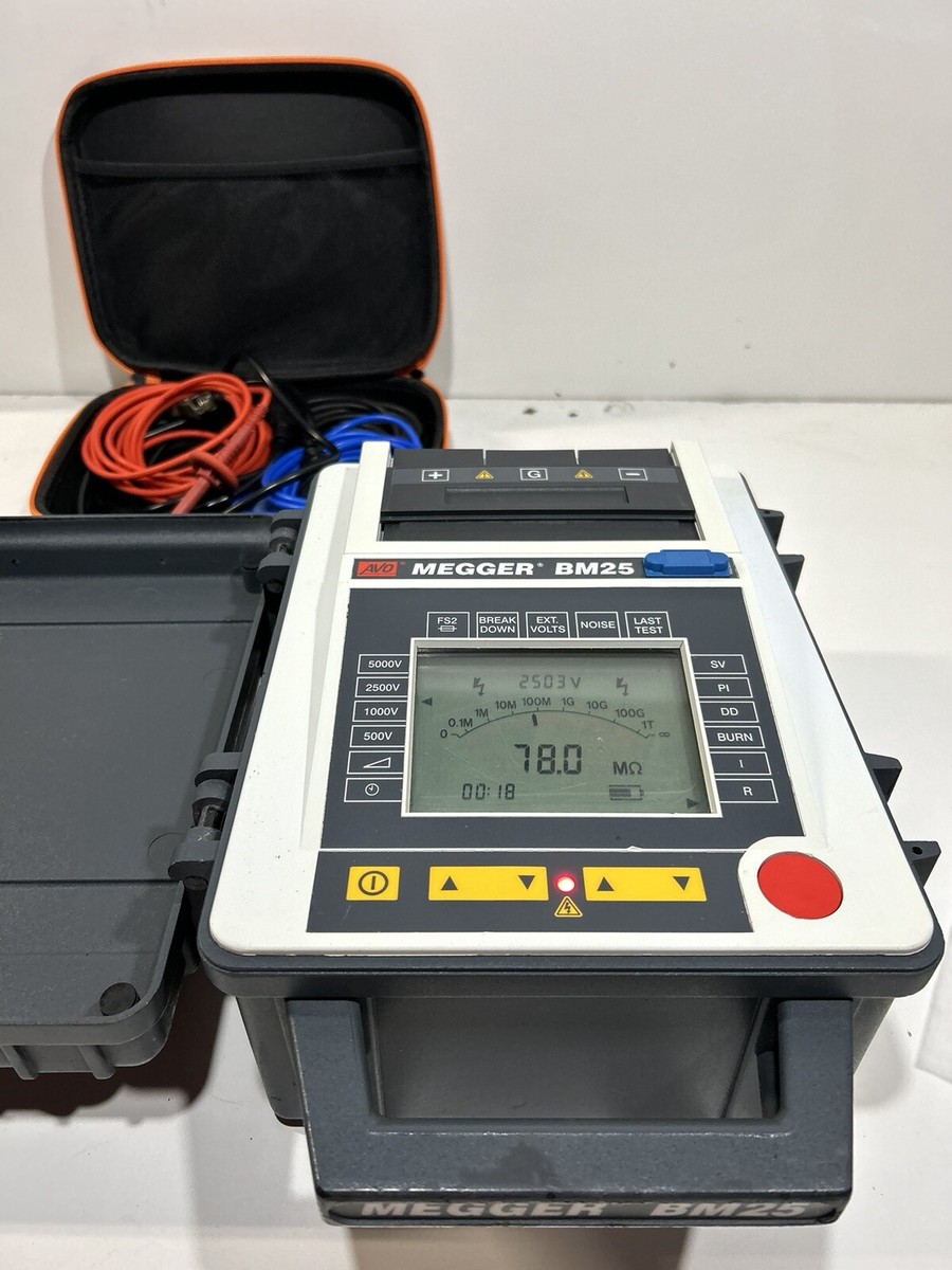 Megger BM25 5 KV Automated Insulation Resistance Tester Bm-25 for
