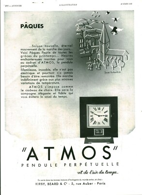 Publicité ancienne Pendule Atmos issue de magazine Jack Roberts 32 | eBay