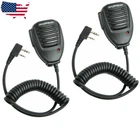 2pc Waterproof Shoulder Speaker Mic FOR KENWOOD BAOFENG UV5R Radio Walkie Talkie