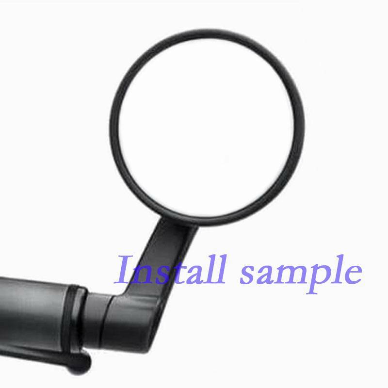Universal Black Round Bar End Mirrors For 7/8" Handlebars - Cafe Racer & Bobber Style