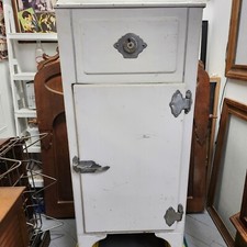 VINTAGE  ICE BOX - WHITE LARGE