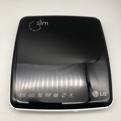 LG GP08LU11 External Super Multi DVD Rewriter Slim Drive UNTESTED W/out adapter
