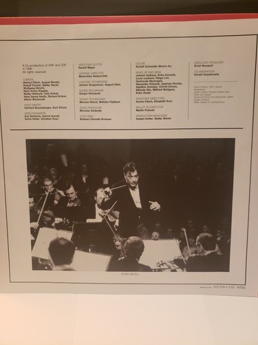 New Years Concert Zubin Mehta Wiener Philharmoniker Laserdisc - Picture 4 of 4