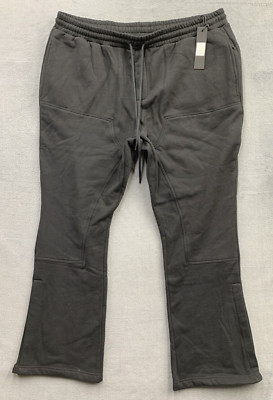 Nova Men Jogger Fleece Sweatpants Men's Size 3XL Black Carpenter Skinny Flared