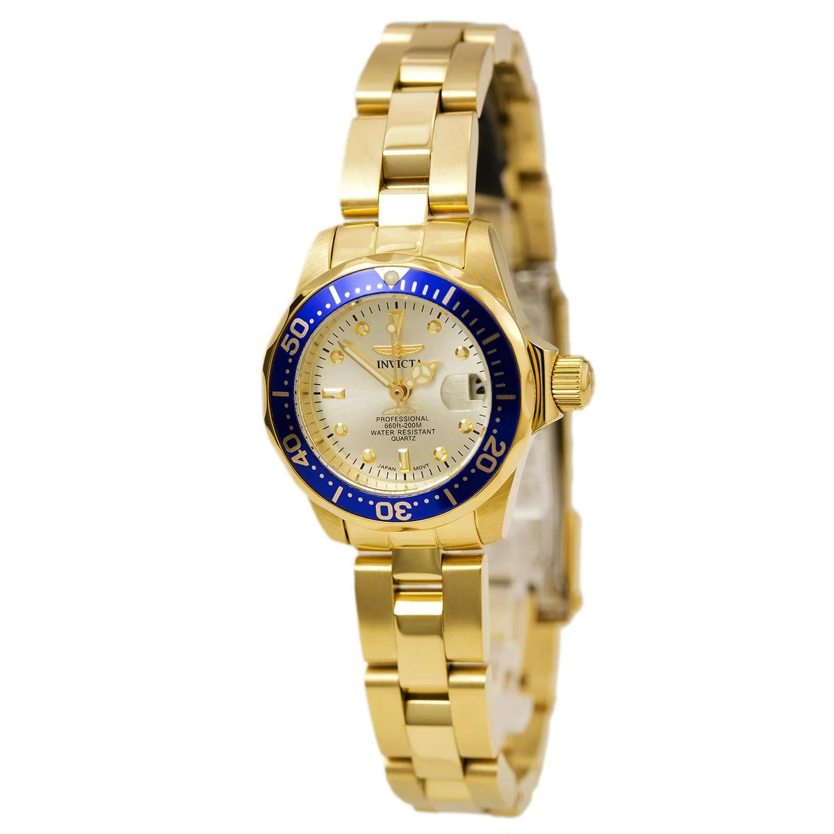 Invicta Women s Watch Pro Diver Dive Yellow Gold Stainless Steel Bracelet 14126