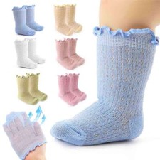 6Pairs Baby Toddler Girl Ankle Crew Socks Cotton Newborn Infant Socks 0-5 Years