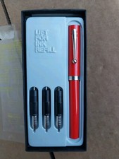 Vintage Sheaffer No-Nonsense Orange Cartridge Fill Pen With 3 Nibs 