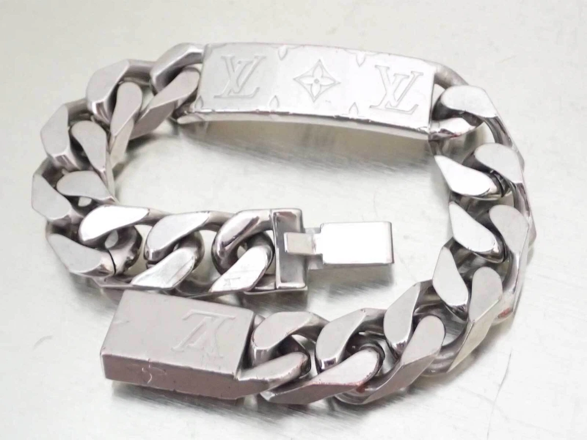 Louis Vuitton men's stainless steel bracelet