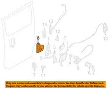 NISSAN OEM 15-21 NV200 Side Loading Door Lock Hardware-Handle, Inside 826714AJ0A