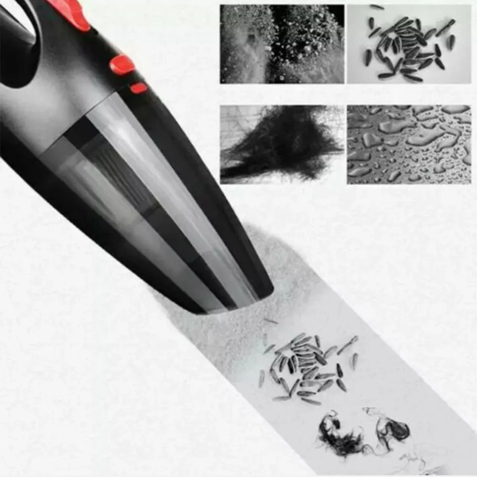 Jiekesi 120W 12V Portable Car Vacuum Cleaner Handheld Mini Super Suction - Image 2 of 4