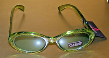 LIZ CLAIBORNE VILLAGER JUVENILE SUNGLASSES GREEN WITH SPARKLES - 100 UV NWT 