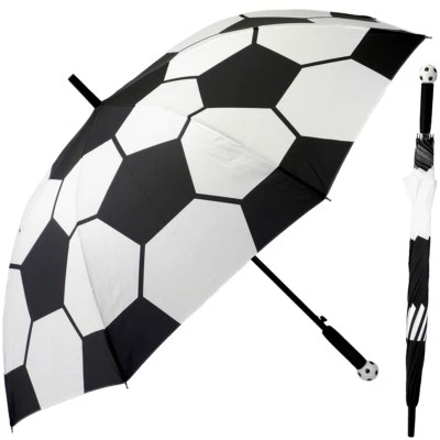 Regenschirm XXL Golfschirm Partnerschirm Fußball Soccer Kicker Sport Fussball