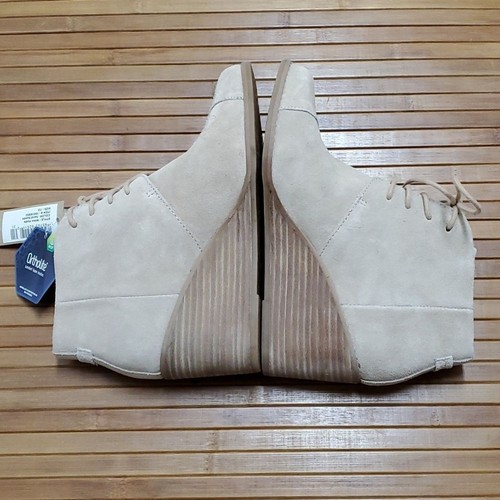 TOMS Hyde Sand Suede Wedge Boot, Size 7, NWT - Picture 6 of 11