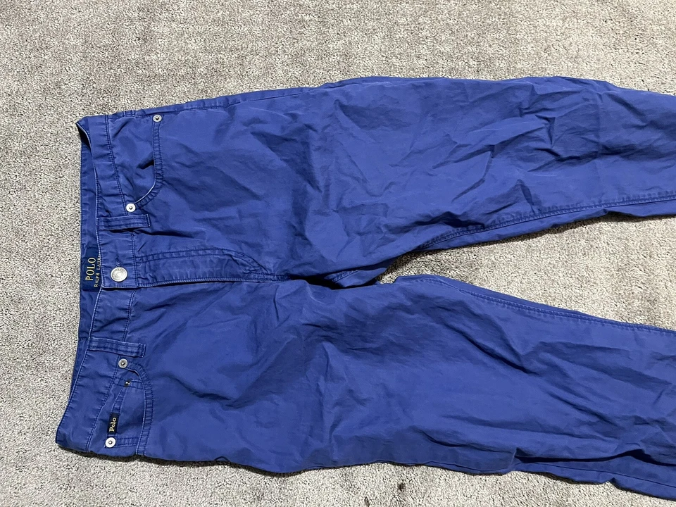 Pantalones polo Ralph Lauren para niños talla 20 pantalones clásicos azul real Foto 4 de 4