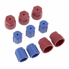 R134a 5 Blue Low 13mm  5Red High 16mm Air Conditioning Service Caps Replace Kit