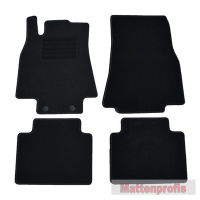 MP velour floor mats 4 pieces for Mercedes B-class T245 W245 from manufacturing years 2005 - 2013 