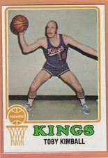 1973-74 TOPPS BASKETBALL TOBY KIMBALL #37 KINGS EXMT/EXMT+ *80133