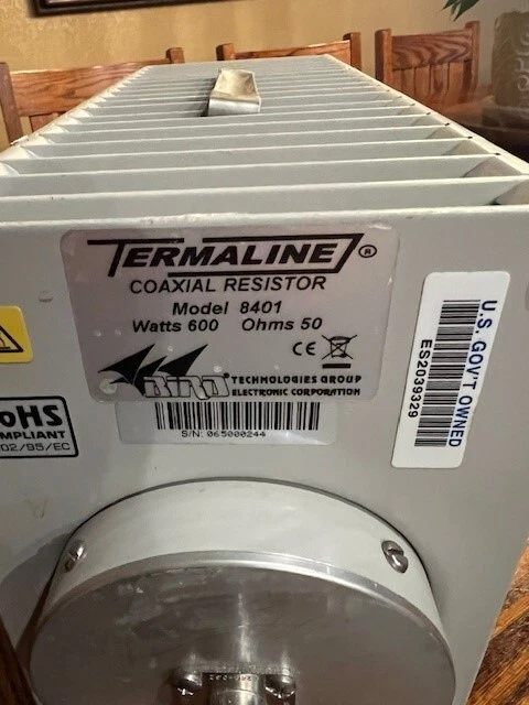 Bird Electronic 8401 Termaline Coaxial Resistor 600 W 50 Ohms - Image 3 of 4