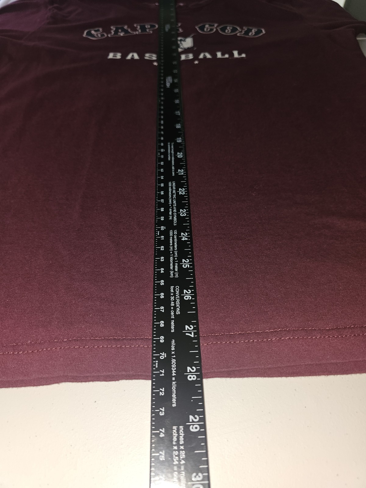 Cape Cod Baseball Cuffys Medium Mens Burgundy Gra… - image 11