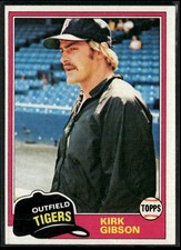 1981 Topps #315 Kirk Gibson RC