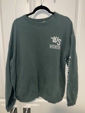 Soft As A Grape Wichita Graphic Sweatshirt XL Green USA Made Long sleeve cotton