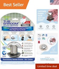 Ultra Revolutionary Bath Tub Drain Protector - Silver - Stainless Steel