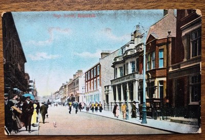 High Street, Southend 1910 Postkarte an Mrs. Gilder Oldham