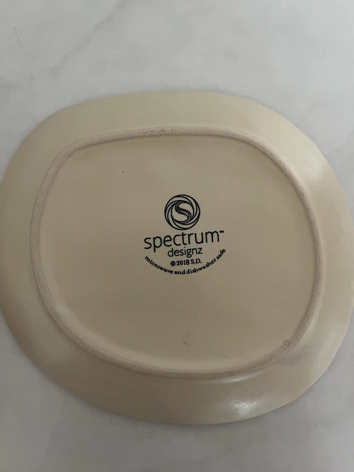 Juego de vajilla de cerámica de gres Spectrum Designz nuevo de 4 platos para pájaros Foto 3 de 4