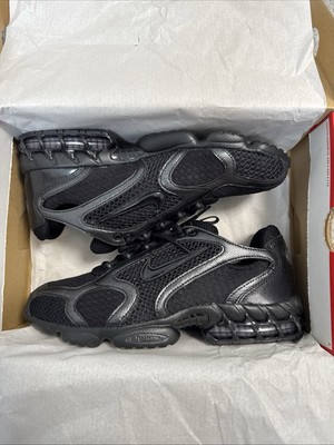 Größe UK 9   Nike Air Zoom Spiridon Cage 2 dreifach schwarze Herren-Turnschuhe   UVP 155 £