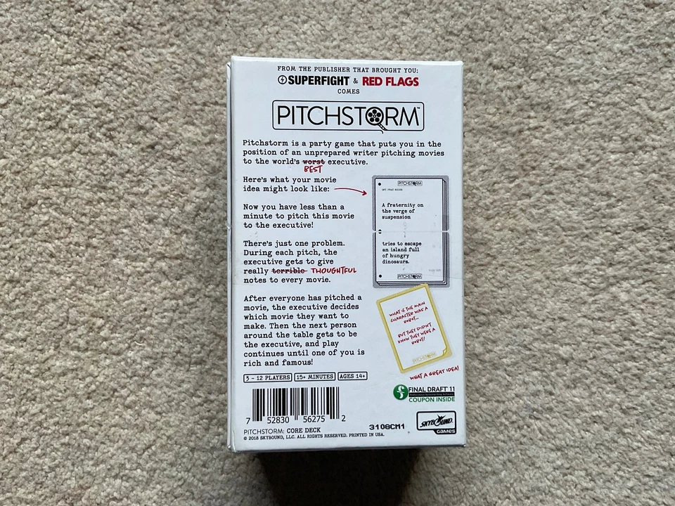 Pitchstorm Card Game Ben Kepner Movie Pitch Ideas Meeting Party Game - Complete - Image 2 of 4