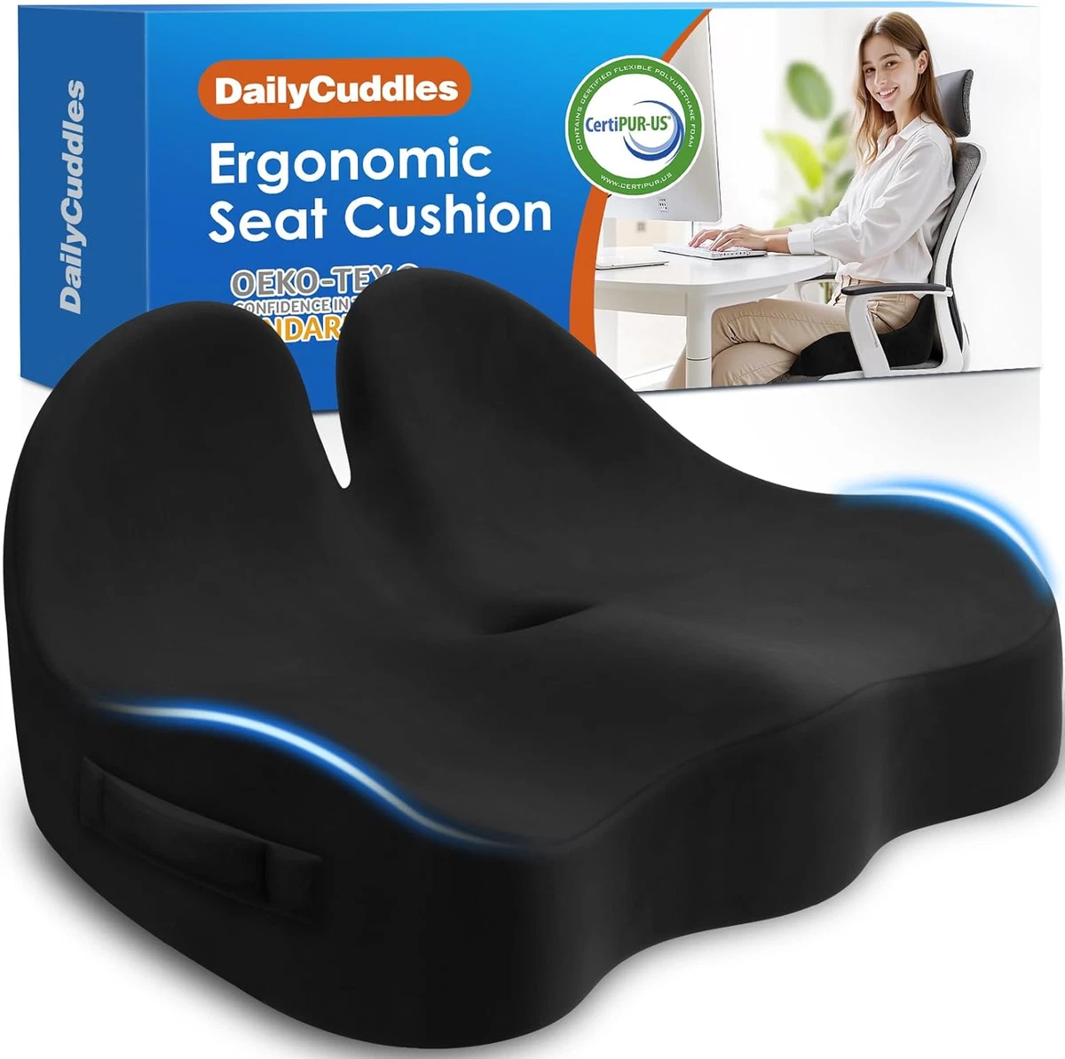 Cuscino Per Sedia Memory Foam 45x45x8cm - Antiscivolo E Rimovibile, Perfetto Per Cucina, Ufficio E Sala Da Pranzo