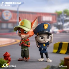 Disney Zootopia Officer Judy Hopps  Red Scarf Nick Wilde Figurine Gift