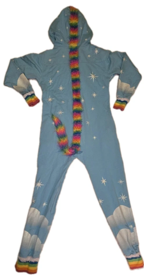 Tipsy Elves One Piece Unicorn Costume Rainbow Women's Size Small Sweatshirt  - Image 2 of 4