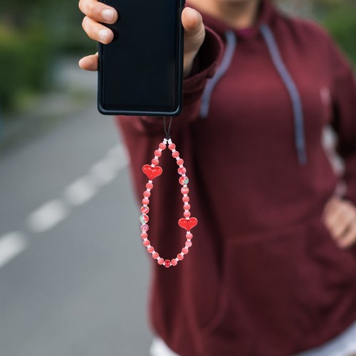 Cell Phone Lanyard Beaded Phone Wrist Strap Phone Bracelet Chain - 第 11/12 張圖片