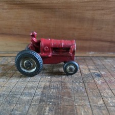 Vintage 1930s Arcade Toys Cast Iron Toy Oliver Farm Tractor Red