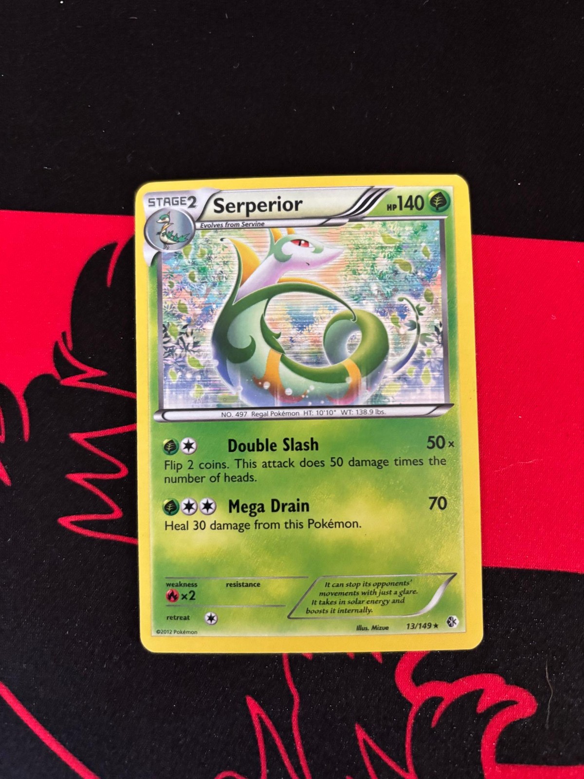 Serperior 13/149 Holo Rare Boundaries Crossed Pokemon Holo Lightly Played