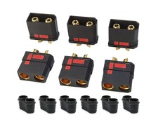 High Current Antispark Connector Set for Remote Control Toys & Drones (3 Pairs)