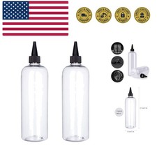 Applicator Bottle for Hair, 16.9 ounce Hair Color Applicator Bottle 2 Pack Sq...