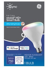 GE Cync Full Color Reveal HD Smart Bulb - Indoor Floodlight LED - BR30