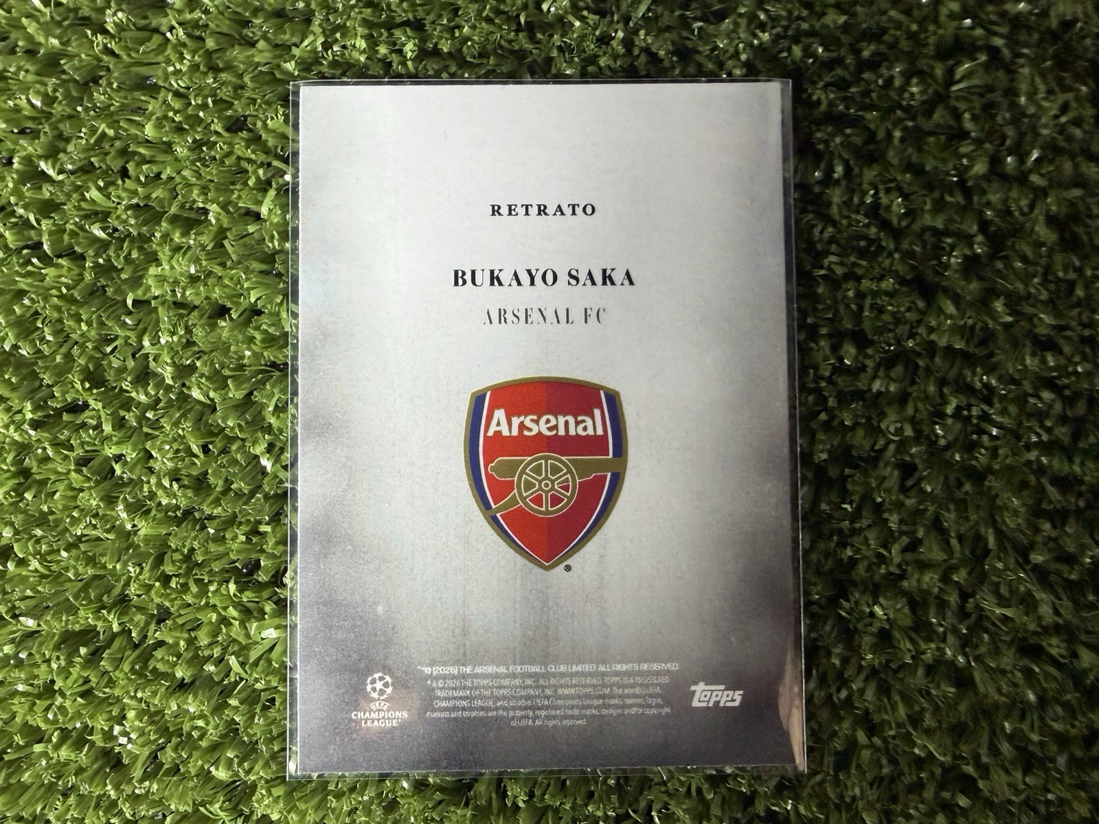 2025-26 TOPPS Simplicidad Bukayo Saka (Retrato) Arsenal view 2