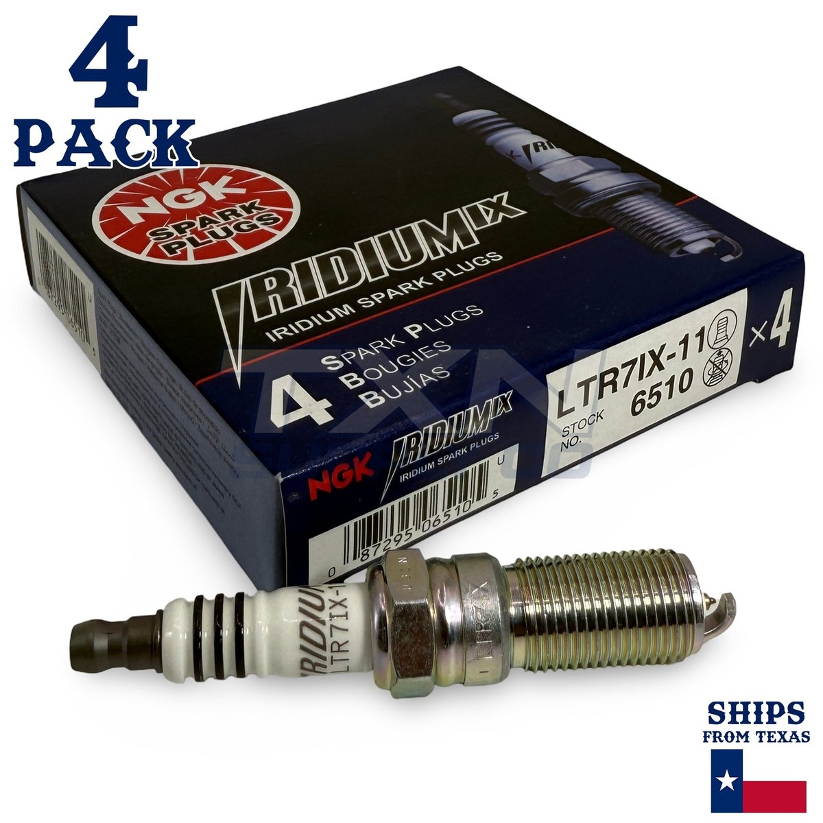 4 Pack NGK Iridium IX 6510 Spark Plugs LTR7IX-11 | eBay