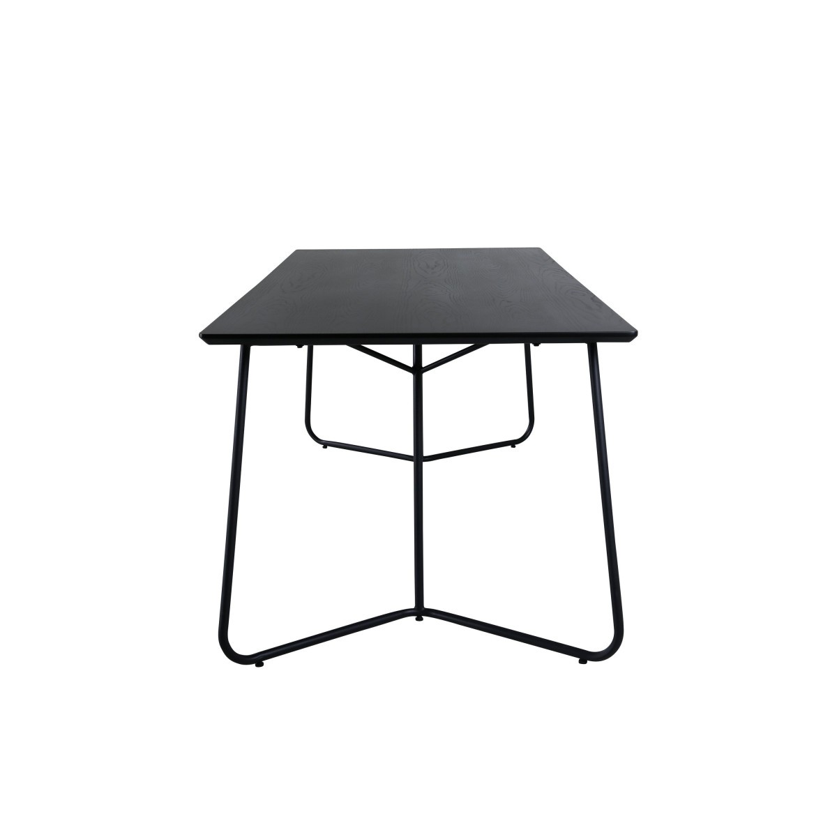 Table de repas design Petra 190cm noire table rectangulaire 8 places